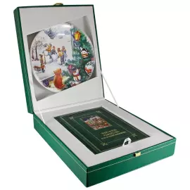 "Miracles for Christmas" gift set with a plate